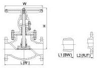 Тип DN125 PN40 фланца нормального вентиля литой стали на пар масла и газ 5